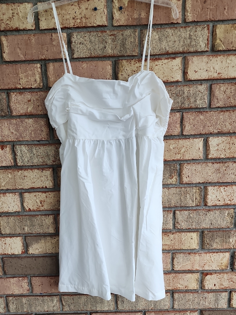 A‎ New Day Size XL White Spaghetti Strap Sundress
